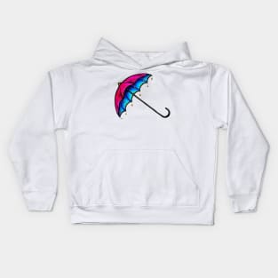 Pink & Blue Umbrella Kids Hoodie